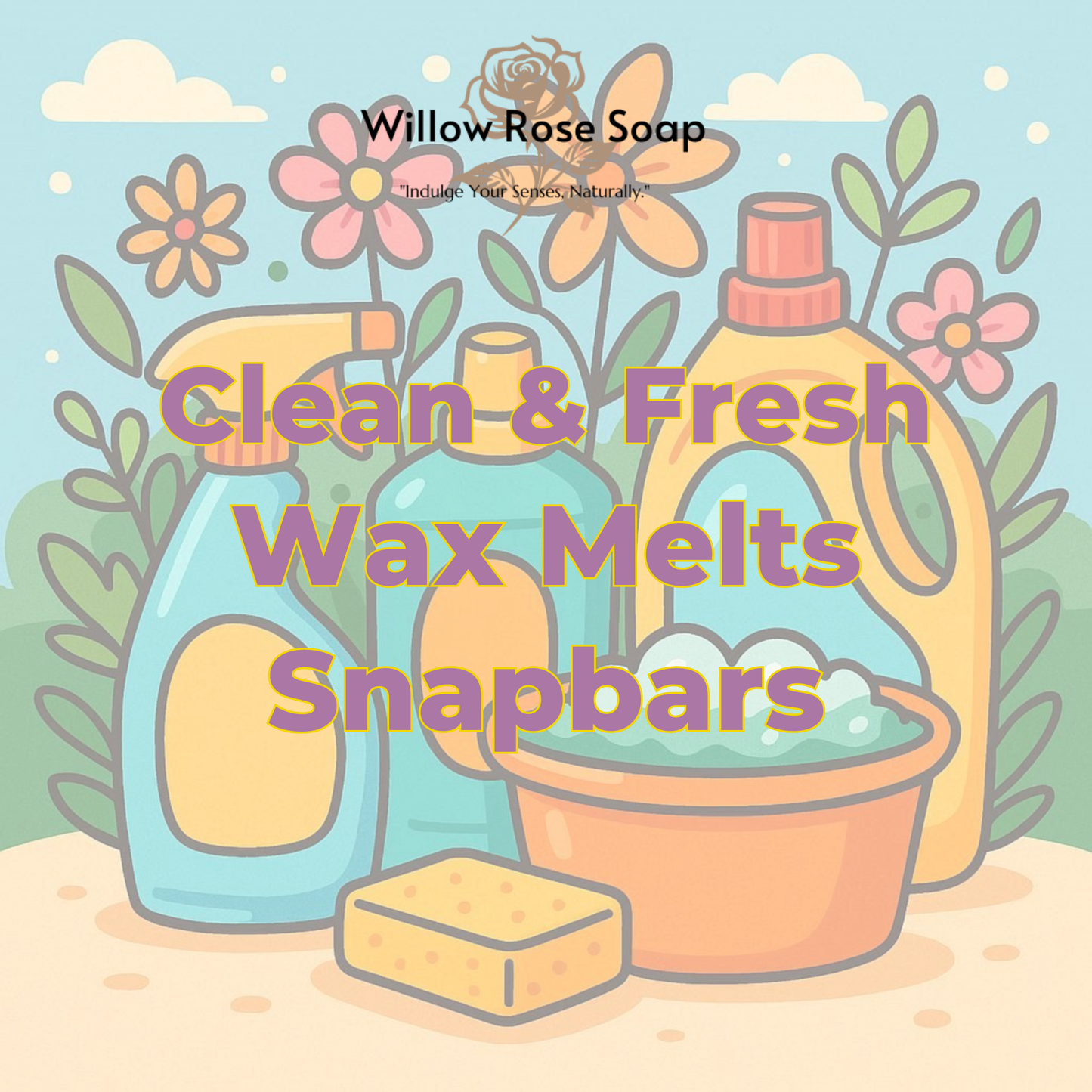 Clean & Fresh Handmade Wax Melt Snap Bars – 50g