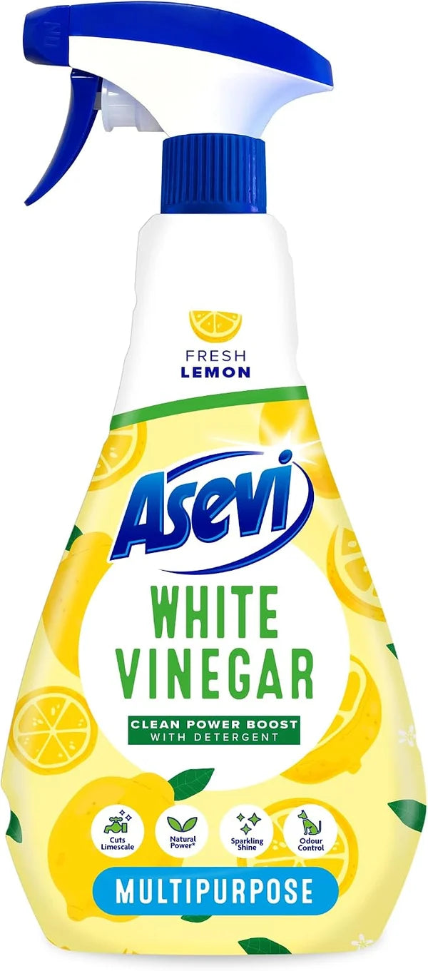 Asevi Lemon White Vinegar Multipurpose Cleaner Spray – 750ml