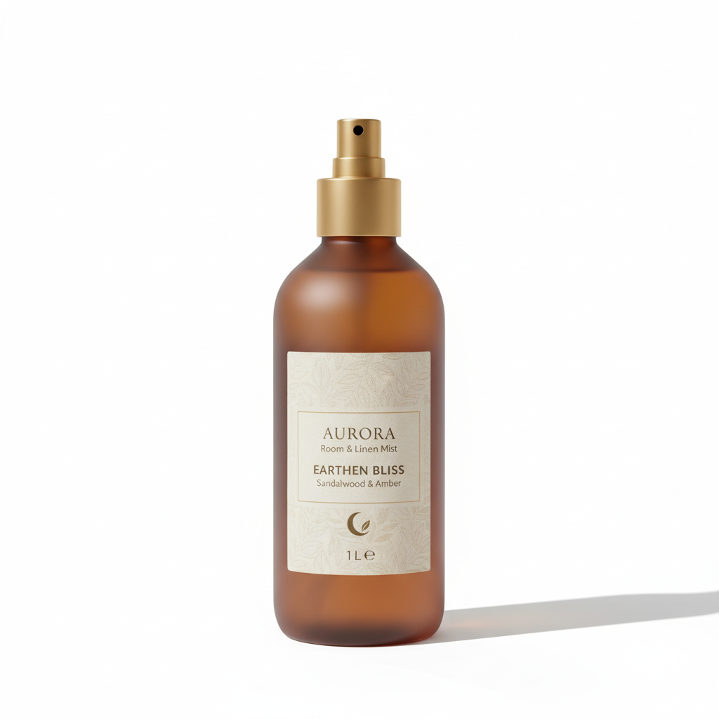 1 litre luxury room spray bottle by Willow Rose Soap